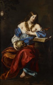 悔い改めたマグダレン、1655-1665。 作： Nicolas Regnier