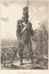 フランス軽歩兵、ライフルマン 作： Nicolas Toussaint Charlet