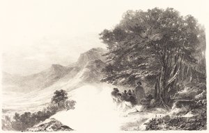 田舎で休む農民 作： Nicolas Toussaint Charlet