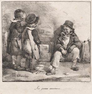 小さな子供の使用のためのスケッチブック：ヤングアマチュア、1822。 作： Nicolas Toussaint Charlet