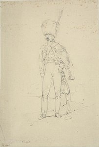 スタンディング・フッサー 作： Nicolas Toussaint Charlet
