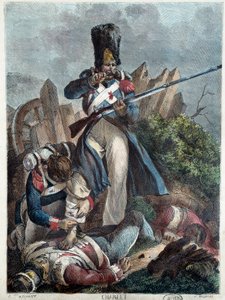 フランスの軍人。Grenadier I empire wesse）Nicolas Toussaint Charlet（1792-1845）によるエングレーヴィング。