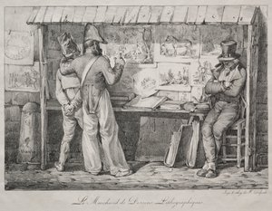 リトグラフディーラー 作： Nicolas Toussaint Charlet