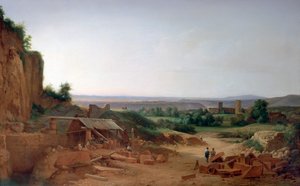 「リヨン周辺の採石場」、1805-1856 作： Nicolas Victor Fonville