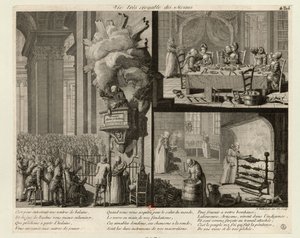 僧侶たちの非常に信じられない生活、c。 1789年。 作： Nicolas Walkcheim