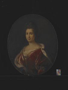 レディの肖像（キャンバスに油彩） 作： Nicolas de Largillière