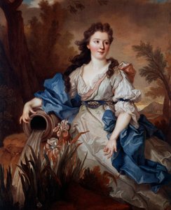 ソースを着た女性の肖像（リシャール・カンティヨン夫人、旧姓メアリー・アン・オマホニー） 絵画 ニコラ・ド・ラルジリエール（1656-1746） 18世紀 トゥール、Musee des Beaux Arts 作： Nicolas de Largillière