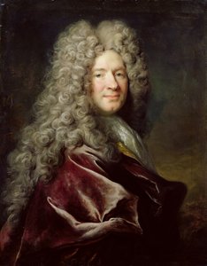 紫のローブを着た男の肖像、1700年頃（キャンバスに油彩） 作： Nicolas de Largillière