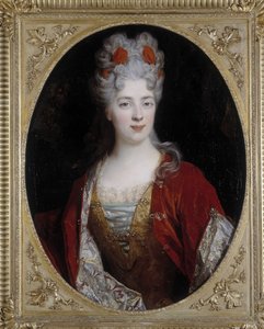 ある女性の肖像。ニコラ・ド・ラルジリエール（1656-1746）の絵画（油彩・キャンバス 作： Nicolas de Largillière