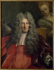 フランス語：シャルル・ブシェ・ドルセーの肖像、1700年から1708年の侯爵夫人（断片） 作： ニコラ・ド・ラルジリエール