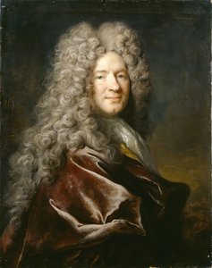 ドイツ語：紫のローブを着た男の肖像 作： ニコラ・ド・ラルジリエール