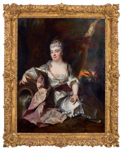 ベリー公爵夫人マリー・ルイーズ・エリザベス・ドルレアンの肖像（1695-1719年） 作： ニコラ・ド・ラルジリエール