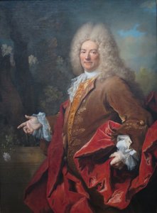 紳士の肖像（ヴィクトール・マリー・デストレ（1660-1737）の肖像） 作： ニコラ・ド・ラルジリエール