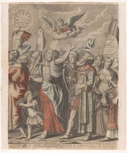 旧約聖書と新約聖書の人物によるキリストの凱旋行列 (後編) Le triomphe de Jesus Christ (オブジェクトのタイトル) 作： Nicolas de Larmessin (I)