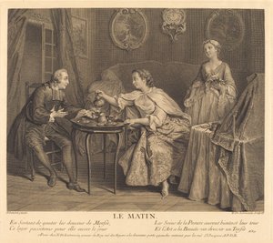 朝 作： Nicolas de Larmessin IV after Nicolas Lancret