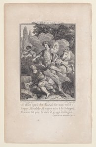 Canto 42, Stanza 64, from Orlando Furioso, 1774., 1774. 作： Nicolas de Launay