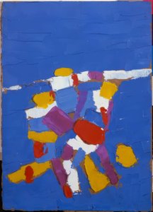 サッカー選手たち 作： Nicolas de Staël