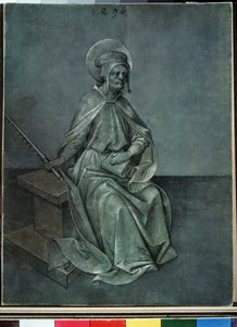 「使徒シモン」ニコラウス・アレクサンダー・マイア・フォン・ランツフート（1450-1510）による水彩画とインク、1496年プーシキン美術館、モスクワ 作： Nicolaus Alexander Mair von Landshut