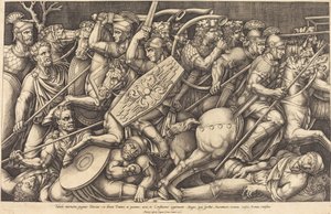 ダキア人と戦うローマの兵士 作： Nicolaus Beatrizet