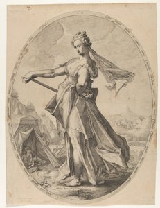 旧約聖書の英雄とヒロインのヤヘル、ca。 1597 年。 1597年。 作： Nicolaus Braeu