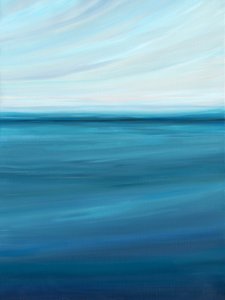 穏やかな海の空
