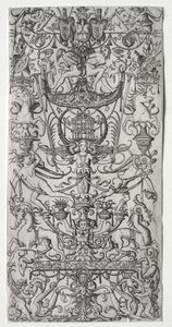鳥かごの装飾パネル、c。 1500-1512。 作： Nicoletto da Modena