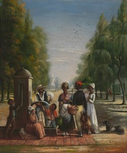 パンプの使用人、ca。 1840年。 作： Nicolino Calyo