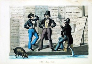 The Soap-lorks, c.1840 （紙に水彩画 作： Nicolino Calyo