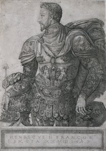 1547年、フランス王アンリ2世、28歳。 作： Nicolo della Casa