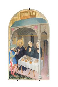 聖ベネディクトが毒ワインを飲む 作： Nicolò di Pietro
