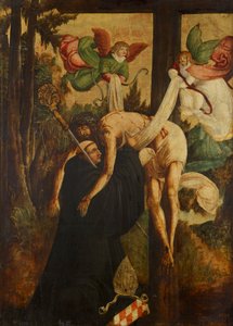Vision des hl. ベルンハルト 作： Niederösterreichischer Maler (Umkreis Meister von Pulkau)