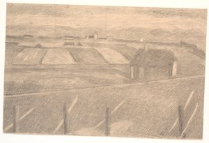 フェリングの風景、灯台点灯 作： Niels Jakob Jakobsen Bjerre