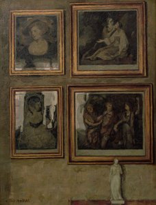 絵画と置物のあるインテリア 作： Niels Holsoe