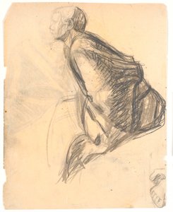 絵画「マリアがキリストの足に油を注ぐ」の図案習作、1907年。 写真の中の 作： Niels Larsen Stevns