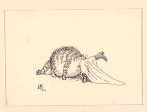 太った猫のイラスト