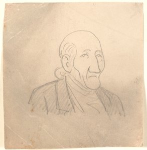 似顔絵の老人の肖像画 作： Niels Skovgaard