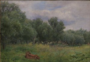 Nysøの牧草地の柳 作： Niels Skovgaard