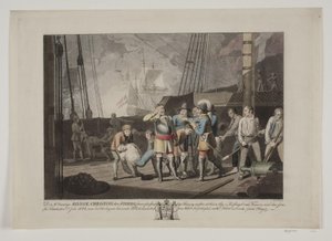 1644年、フェーマルン海戦でのクリスチャン4世 作： Niels Truslew