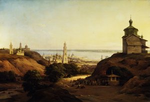 ユリエフ・ポボルシキーの眺め、1851年 作： Nikanor Grigoryevich Chernetsov