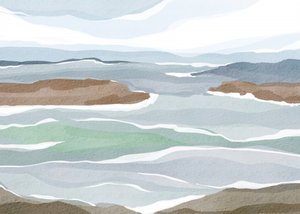 抽象的な海の層 作： 