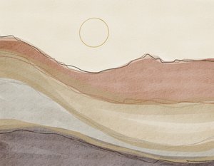 ボヘミアン風の砂漠の風景 作： 
