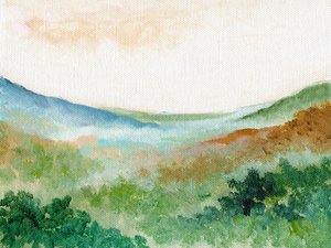霧の山の静寂 作： 