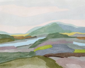 静寂に包まれた山岳風景