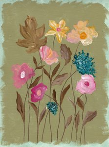 絵画のような庭の花々