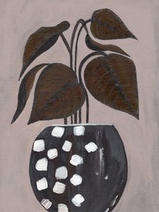水玉模様の観葉植物 作： Nikita Jariwala