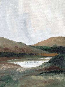 静かな山間の湖 作： Nikita Jariwala