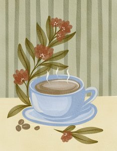 コーヒーのブルームを蒸らす 作： 