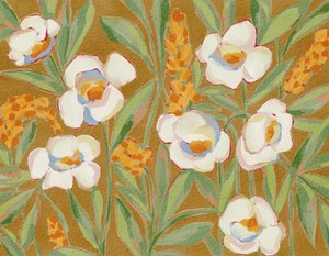 色鮮やかな庭の花々 作： 