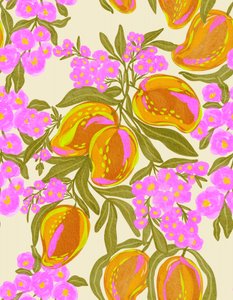 鮮やかなマンゴーの花 作： 