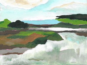 活気あふれる川の風景 作： 